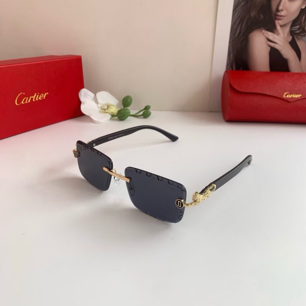 CARTIER カルティエ サングラス メタルフレーム ブラック 高級感 ブランド小物｜ギフト選びで印象を実用目線で確認 - 商品画像 6