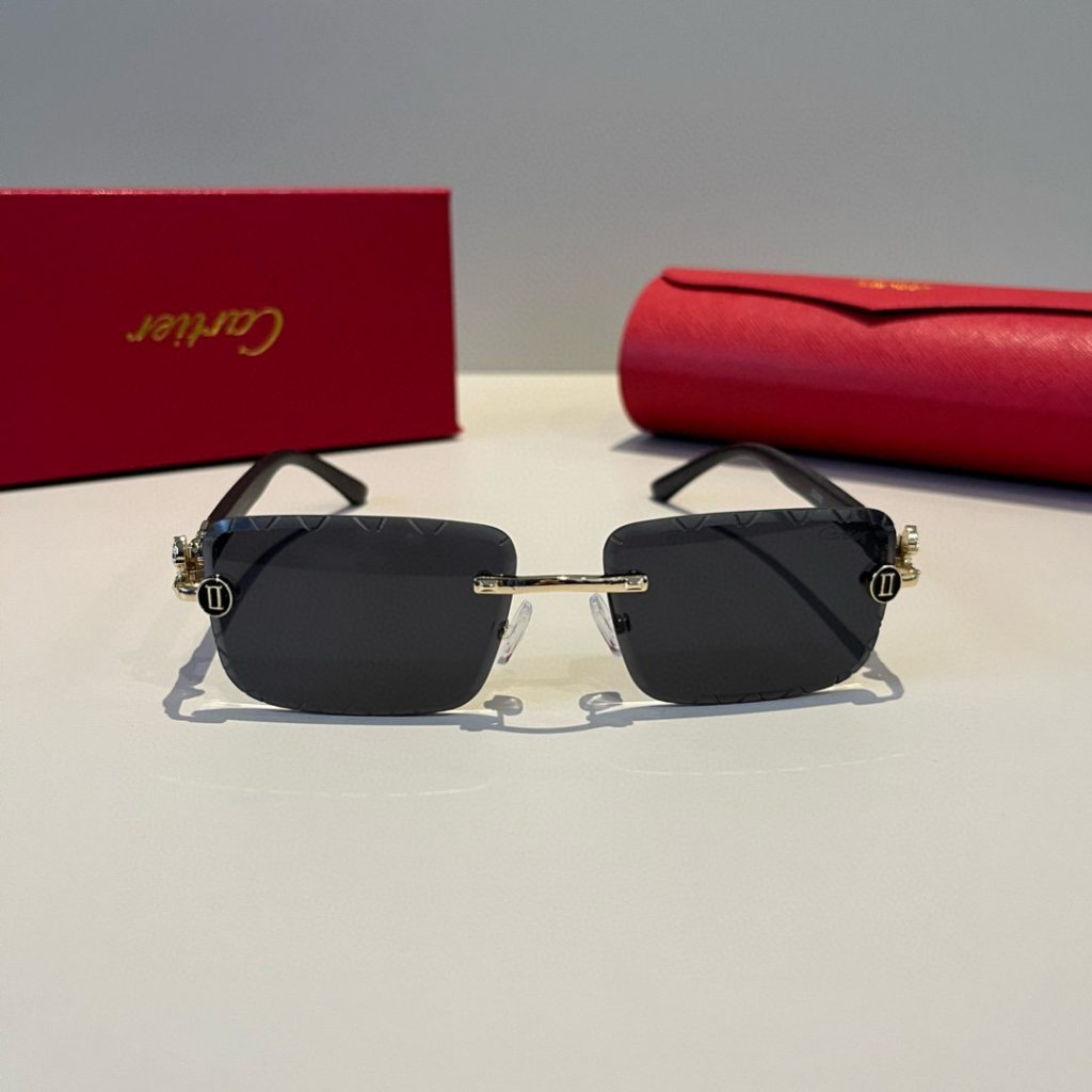 CARTIER カルティエ サングラス メタルフレーム ブラック 高級感 ブランド小物｜ギフト選びで印象を実用目線で確認 - 商品画像 3