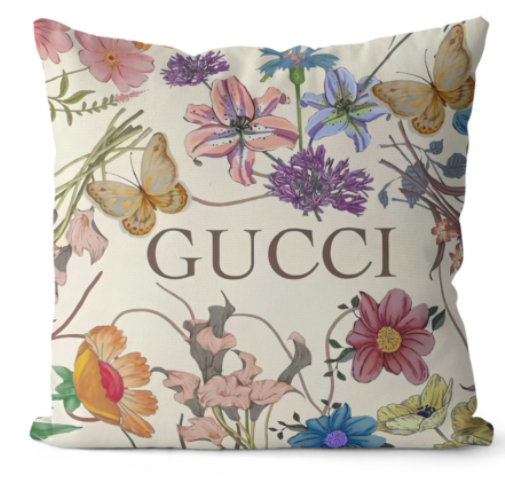 PRADA/プラダ　CHANEL/シャネル　グッチ/GUCCI　クッションカバー/背当て シャネルクッション中身あり　インテリア美品カバー　リネン/ベルベット生地　7種選択 - 画像 6