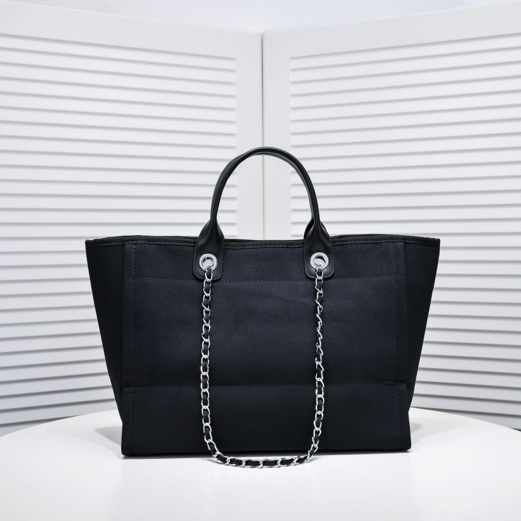 CHANEL　シャネル　パール ドーヴィル　2Way　チェーンショルダー　トートバッグ　ブラック　レディースバッグ - 画像 2