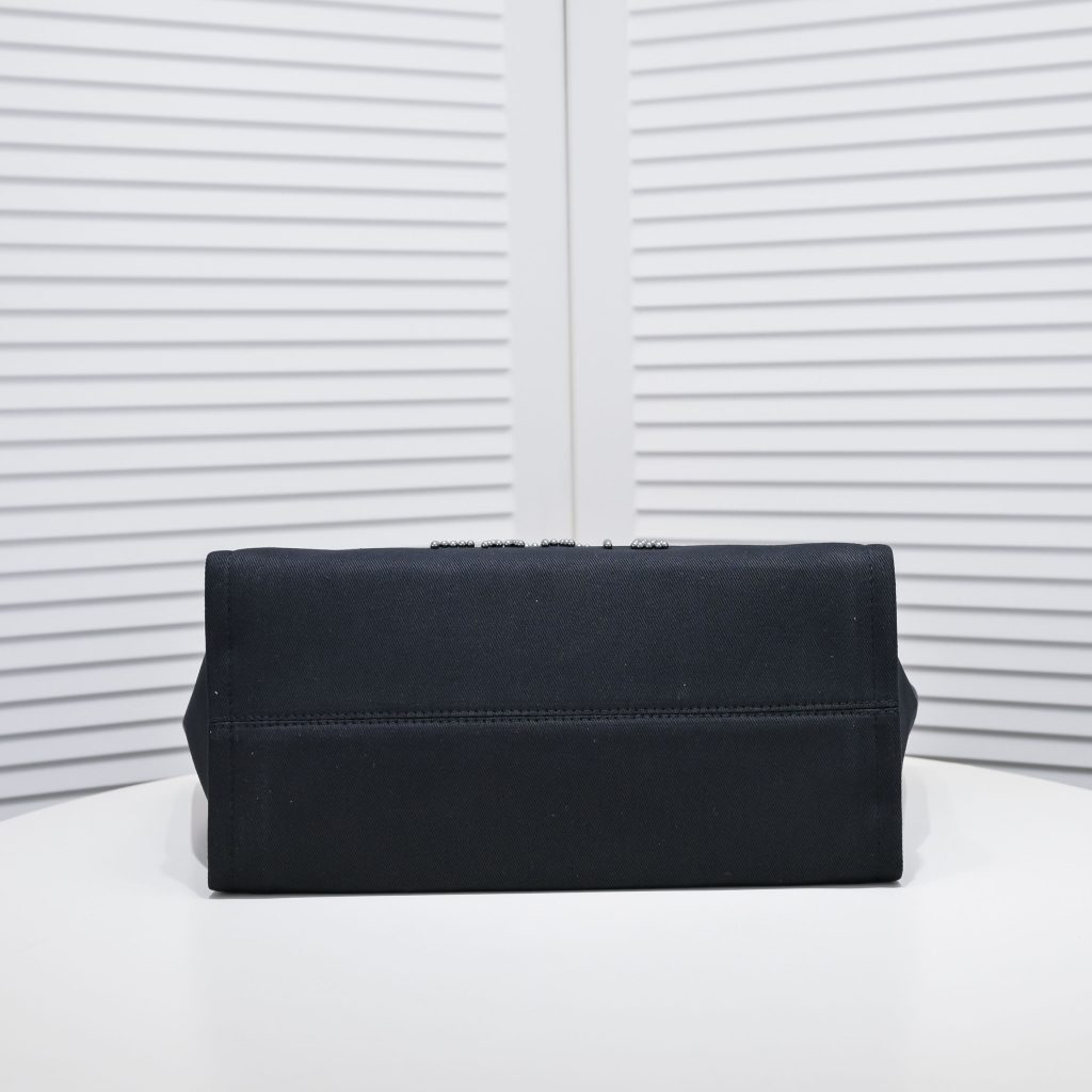 CHANEL　シャネル　パール ドーヴィル　2Way　チェーンショルダー　トートバッグ　ブラック　レディースバッグ - 画像 4