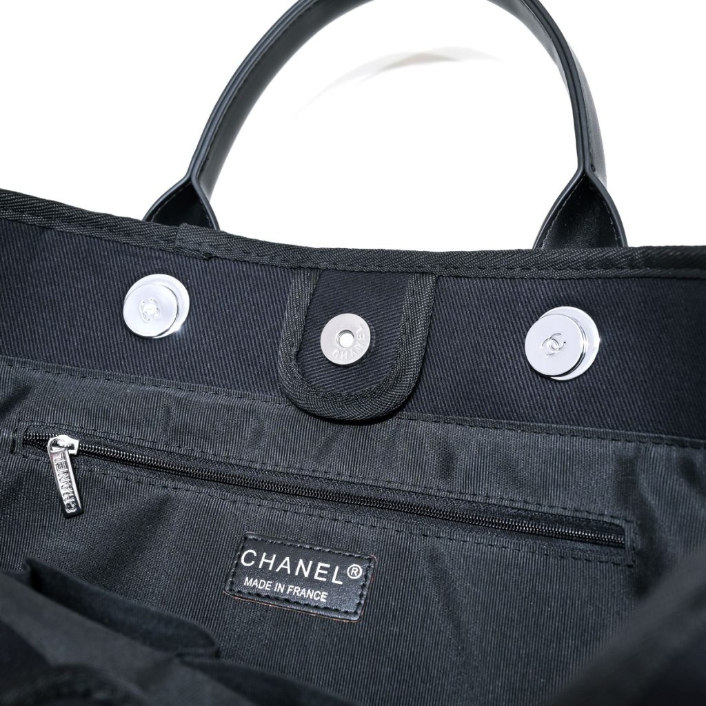CHANEL　シャネル　パール ドーヴィル　2Way　チェーンショルダー　トートバッグ　ブラック　レディースバッグ - 画像 8