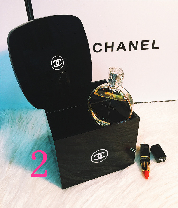 お買い得２つセット　手鏡と小物入れの組合せ　CHANEL/シャネル　化粧用品鏡/収納BOX - 画像 2