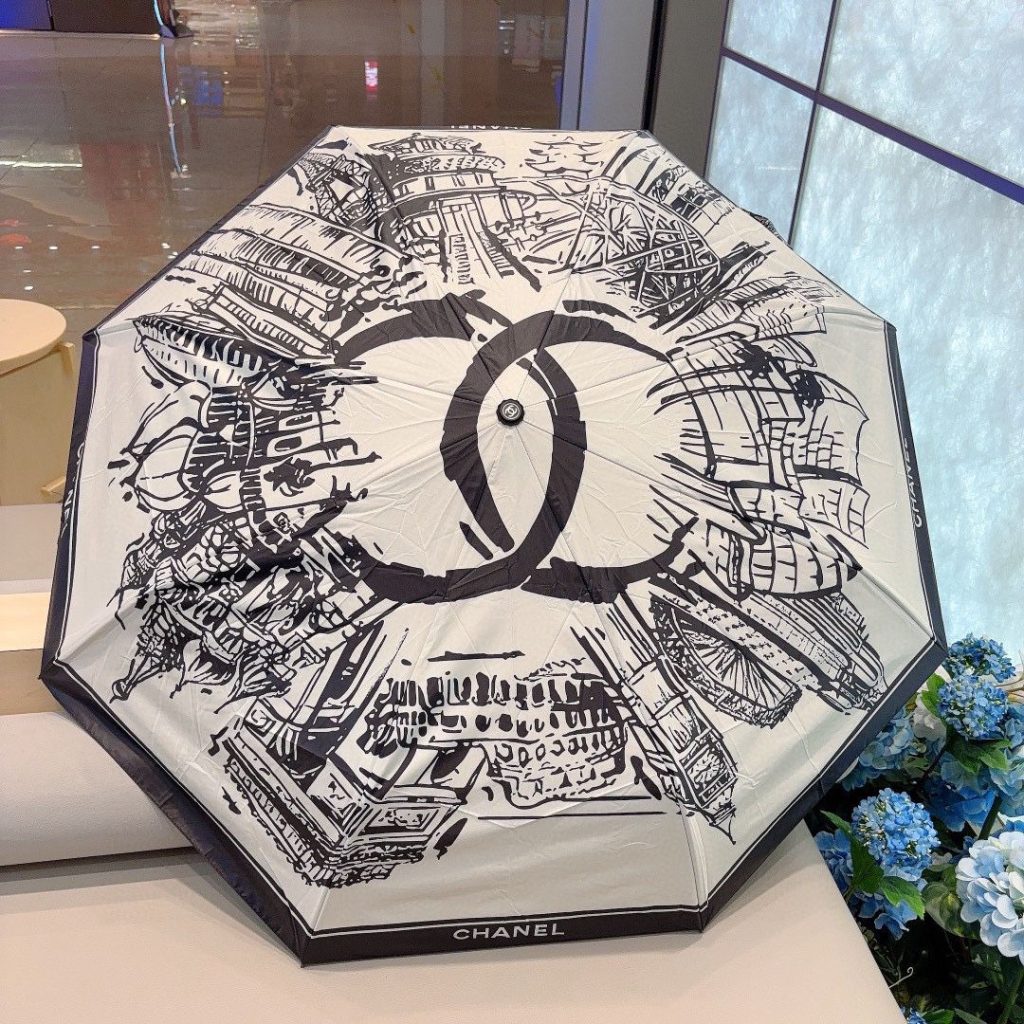 シャネル　CHANEL　超人気　折りたたみ傘　アンブレラ　レディース日傘雨傘超撥水UVカット　ワンタッチ開閉かさ　ココマーク　8種 - 画像 2