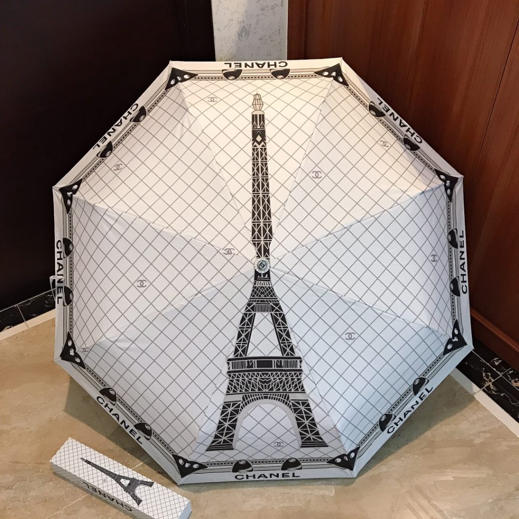 超人気折りたたみ傘　シャネル　CHANEL　アンブレラ　レディース日傘雨傘超撥水UVカット　ワンタッチ開閉傘/かさ　シンプル風6種 - 画像 3