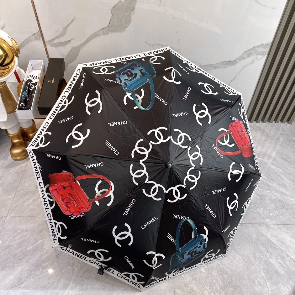 折りたたみ傘　シャネル CHANEL　アンブレラ　晴雨兼用UVカット　ワンタッチ開閉傘/かさ　ヴィンテージ7種 - 画像 8