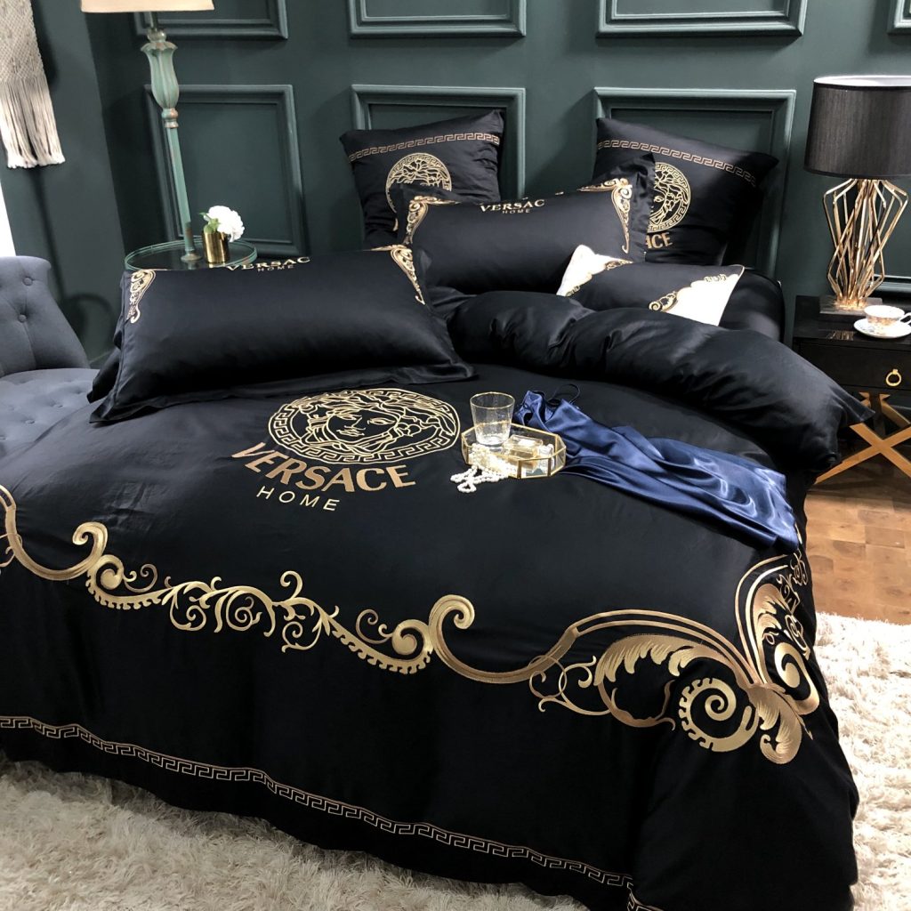 Versace　ヴェルサーチ掛け布団カバー4点セット　布団カバー/ボックスシーツ　ダブルサイズ/キングサイズ寝具 - 画像 5