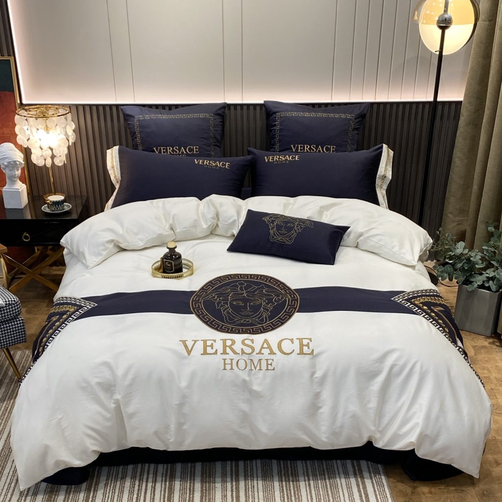 Versace　ヴェルサーチ掛け布団カバー4点セット　布団カバー/ボックスシーツ　ダブルサイズ/キングサイズ寝具 - 画像 7