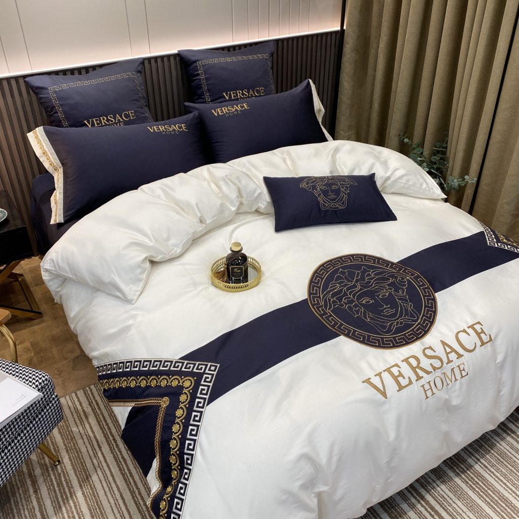 Versace　ヴェルサーチ掛け布団カバー4点セット　布団カバー/ボックスシーツ　ダブルサイズ/キングサイズ寝具 - 画像 8