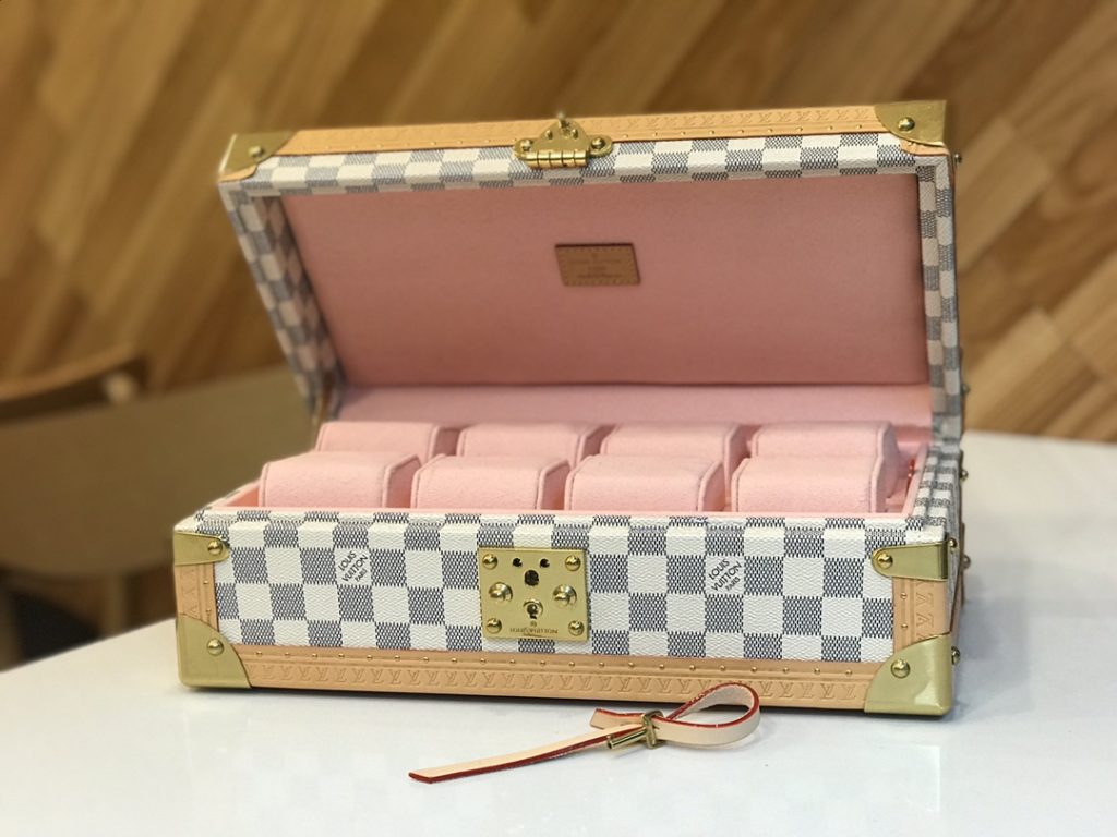 コフレ 8 モントル　ルイヴィトン/Louis Vuitton　ウォッチケース/時計ボックス/ハードケース　LV腕時計収納ボックス　白色ダミエ - 画像 7