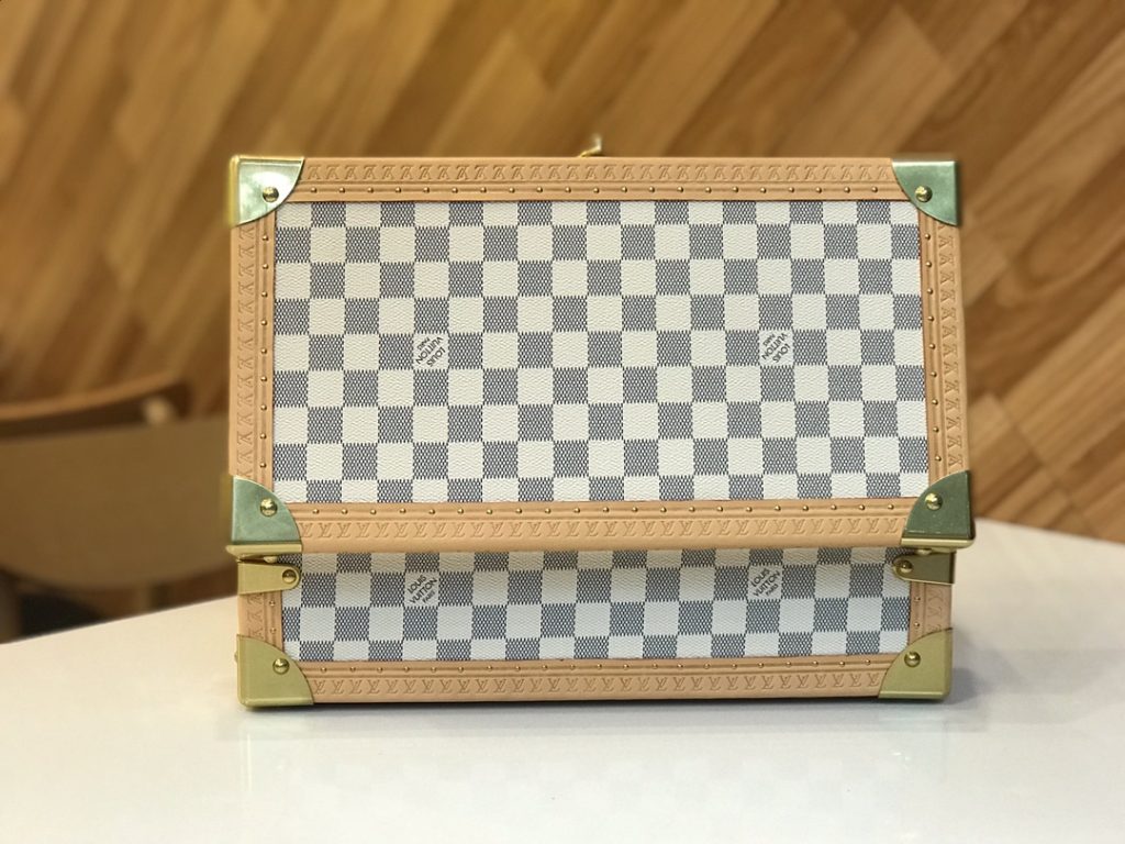 コフレ 8 モントル　ルイヴィトン/Louis Vuitton　ウォッチケース/時計ボックス/ハードケース　LV腕時計収納ボックス　白色ダミエ - 画像 4