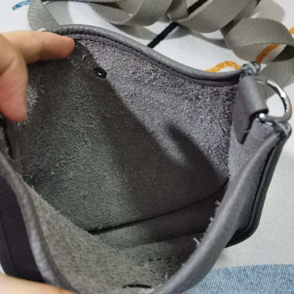 ハーフ手縫い　エルメス　Hermes　Evelyne Mini　エルメスエブリンミニ TPM 16　 14色　シルバー/ゴールド金具お選び　ショルダーバッグ　同色ストラップ - 画像 8