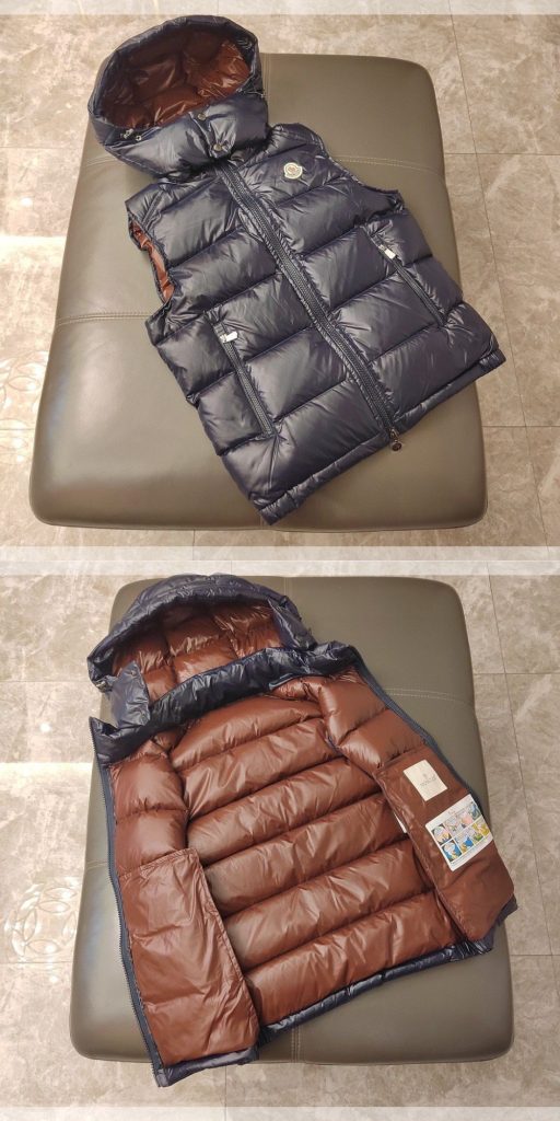 秋冬限定！大人気　絶対欲しいMONCLER (モンクレール)　フルジップ　ダウンベスト　光沢ナイロン　フード着脱　Bormes　4色 - 画像 5