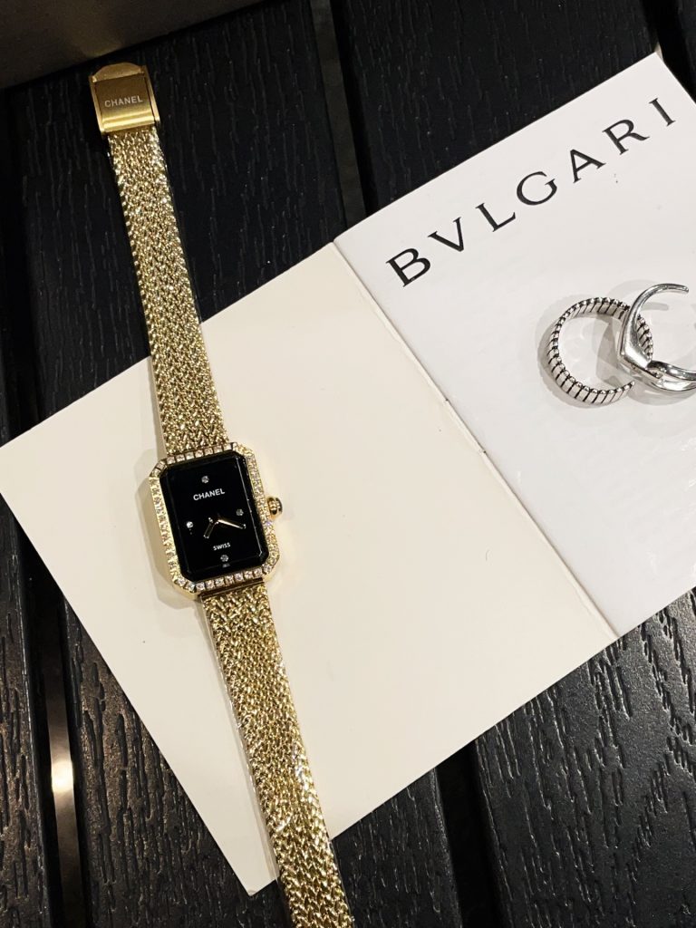 Chanel シャネル✨CHANEL プレミエール レディース 中古✨白蝶貝&エナメル文字盤💎特殊カットダイヤモンド🔩メッシュベルト⌚21mm - 画像 6