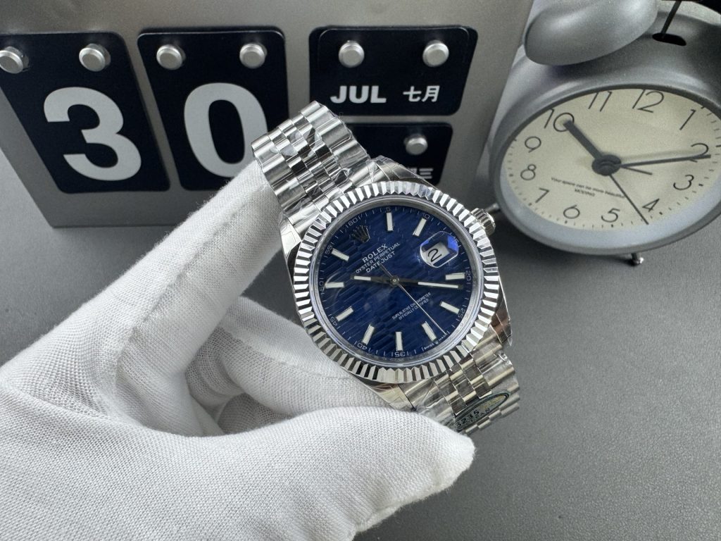 Rolex ロレックスロレックス デイトジャスト 白×ブルー 41mm 3235自動巻き🌊✨実物写真付き⌚️新発売🌟本格仕様 - 画像 2