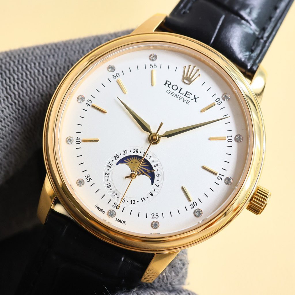 Rolex ロレックス【台湾TW工場】ロレックス セリーニ月相🌙 スイスETA2824-2搭載⌚ 40mm 防水💧 高級牛皮👜 ビジネス腕時計✨ - 画像 2