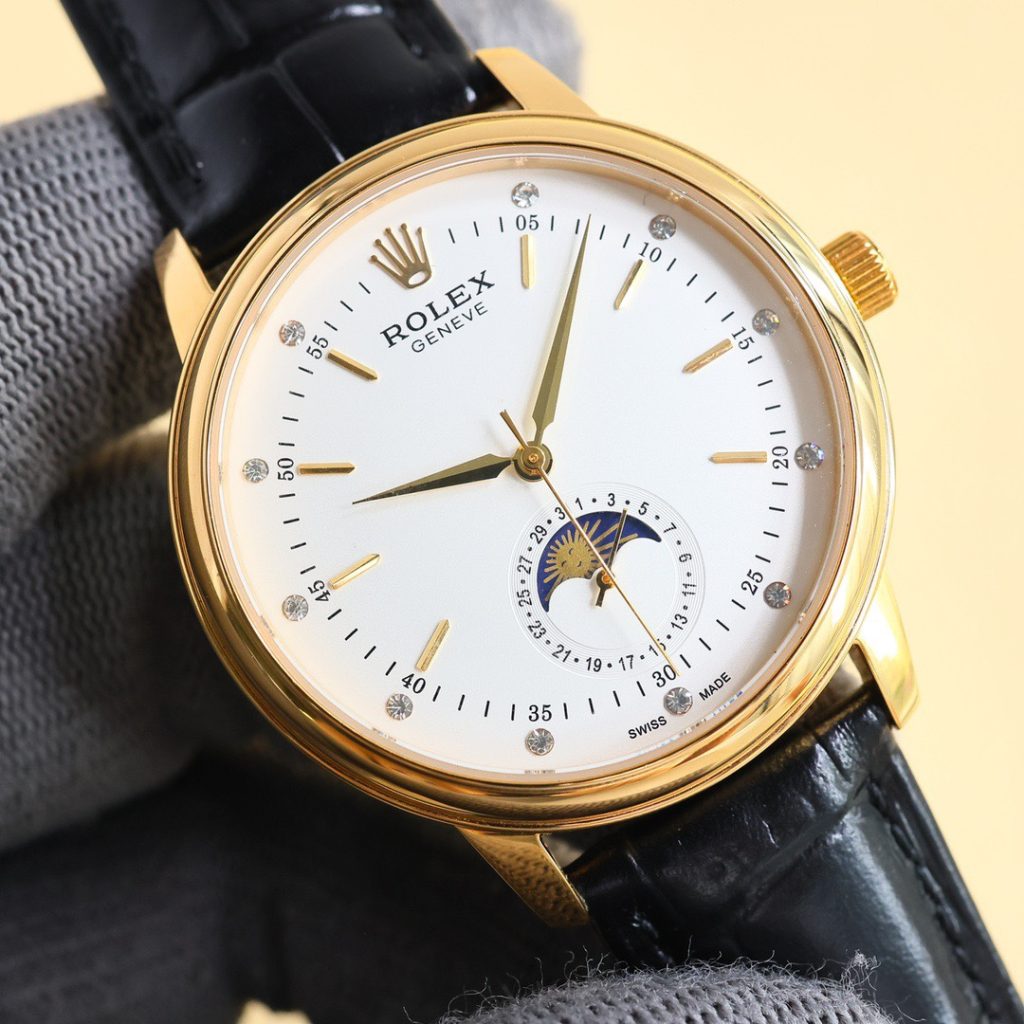 Rolex ロレックス【台湾TW工場】ロレックス セリーニ月相🌙 スイスETA2824-2搭載⌚ 40mm 防水💧 高級牛皮👜 ビジネス腕時計✨ - 画像 3