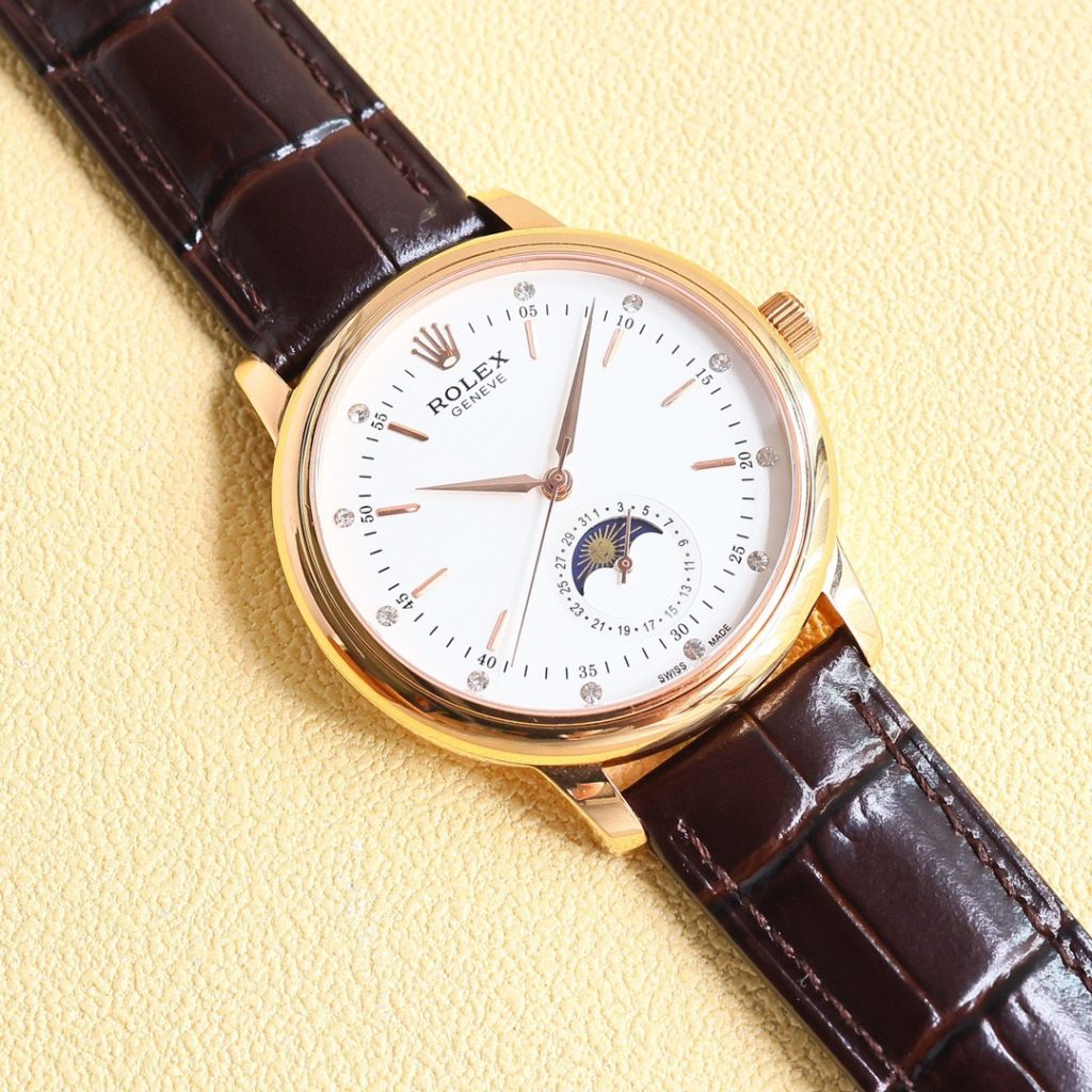 Rolex ロレックス【台湾TW工場】ロレックス セリーニ月相🌙 スイスETA2824-2搭載⌚ 40mm 防水💧 高級牛皮👜 ビジネス腕時計✨ - 画像 7