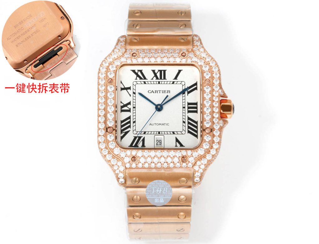 Cartier カルティエ💎✨【Cartier サントス 100】 メンズ 腕時計 高級 自動巻き 人気モデル 🎁🛍️📿 - 画像 3