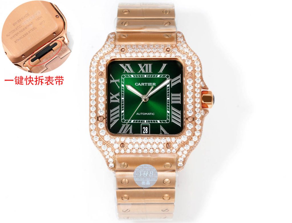 Cartier カルティエ💎✨【Cartier サントス 100】 メンズ 腕時計 高級 自動巻き 人気モデル 🎁🛍️📿 - 画像 5