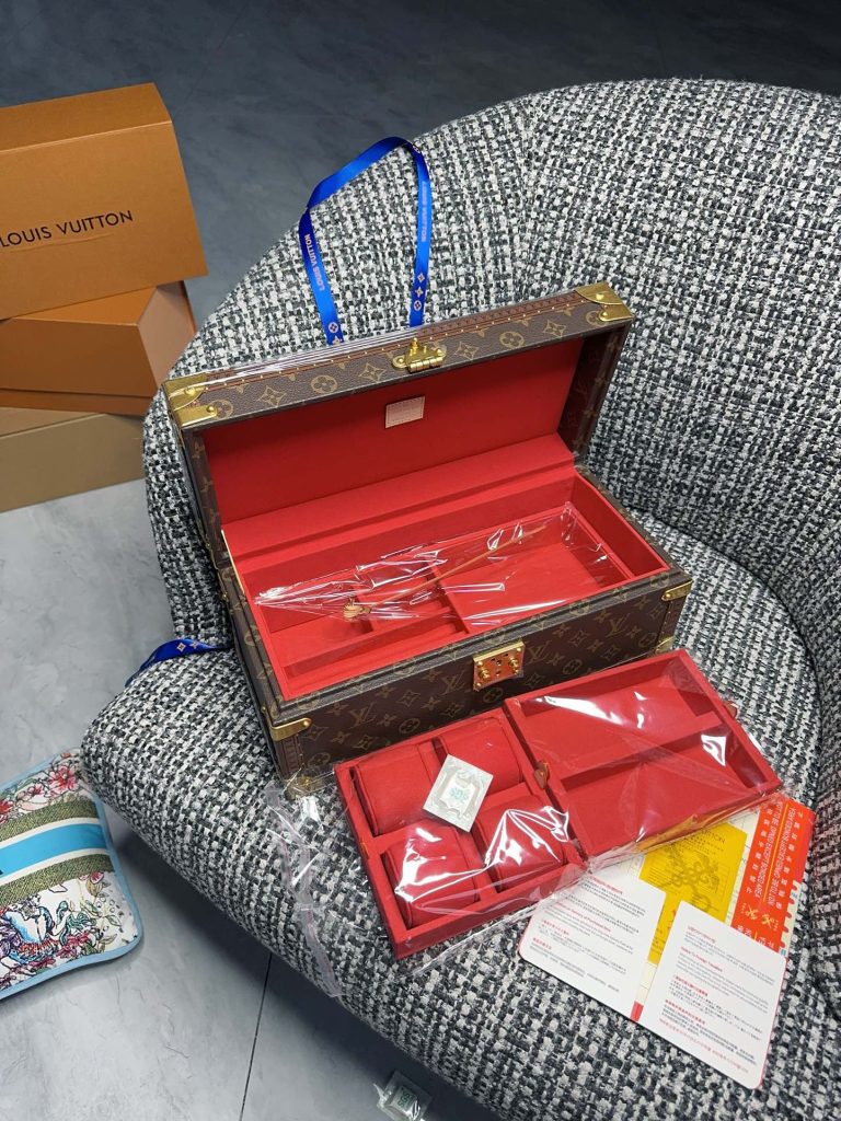 【ルイヴィトン】ミニトランク 小物収納ボックス 4色展開 モノグラムキャンバス 高級感のある逸品 - 画像 2