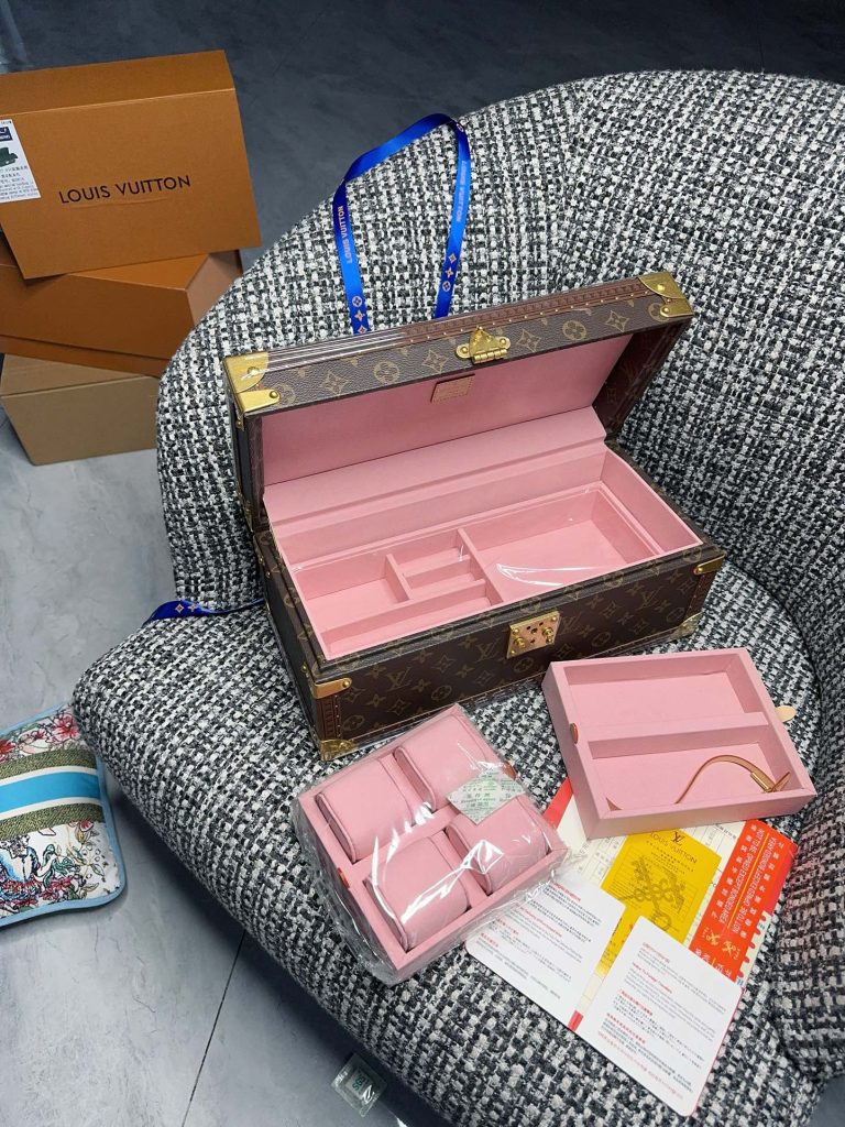 【ルイヴィトン】ミニトランク 小物収納ボックス 4色展開 モノグラムキャンバス 高級感のある逸品 - 画像 3
