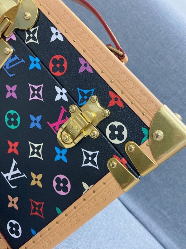 【ルイヴィトン】化粧箱 トランク型 モノグラム帆布 鏡付き 14本収納 旅行用 高級感のある逸品 - 画像 7