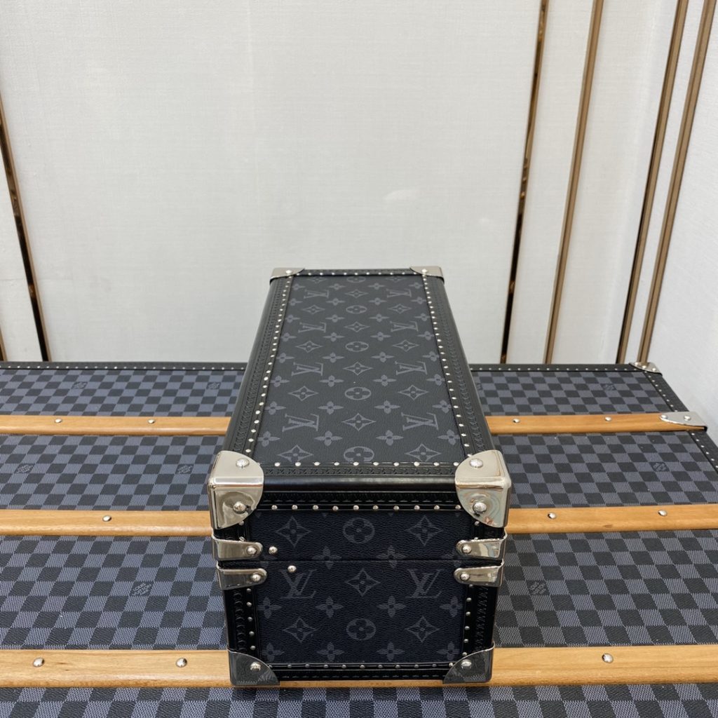 【ルイヴィトン】多宝箱 小物収納ボックス 時計・アクセサリー整理 二段構造 上質木製 高級感のある逸品 - 画像 3