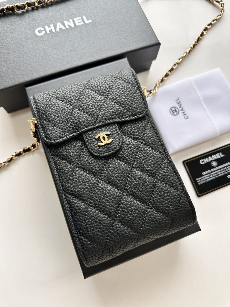 【シャネル】キャビアスキン 長財布 ココマーク金具 上品なブラックのレディースウォレット - 画像 3