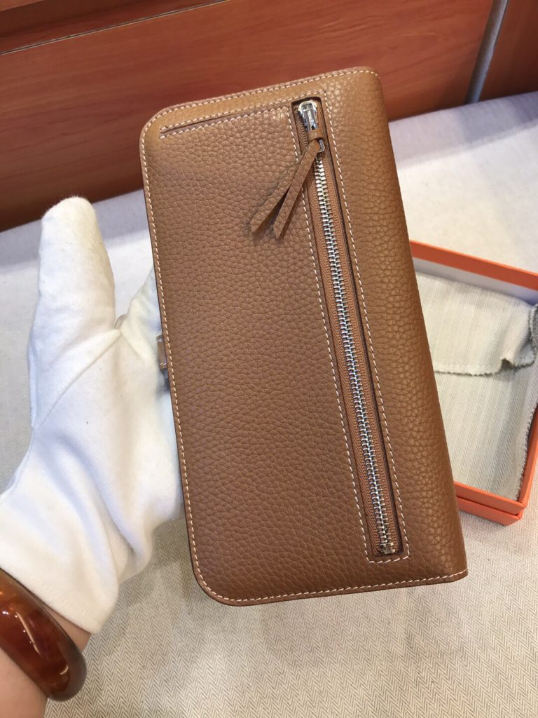 Hermes　エルメス　ドゴンロング　財布 おしゃれ　カードケース　コイン入れ　15色　シルバー金具　長財布 - 画像 4