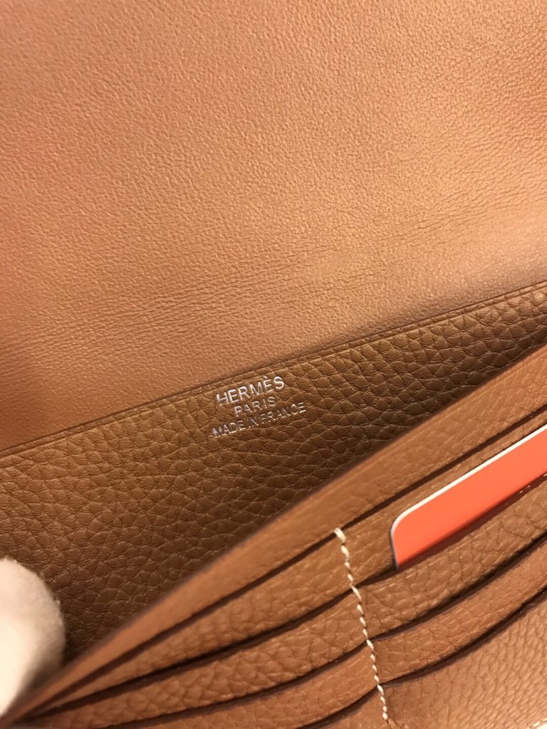 Hermes　エルメス　ドゴンロング　財布 おしゃれ　カードケース　コイン入れ　15色　シルバー金具　長財布 - 画像 7