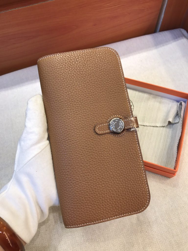 Hermes　エルメス　ドゴンロング　財布 おしゃれ　カードケース　コイン入れ　15色　シルバー金具　長財布 - 画像 3