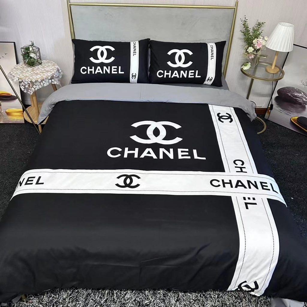 CHANEL　シャネル　掛け布団カバーセット4点　ダブルサイズ/キングサイズベッド　綿生地ベッドカバー　新居寝具用品　4種類 - 画像 5