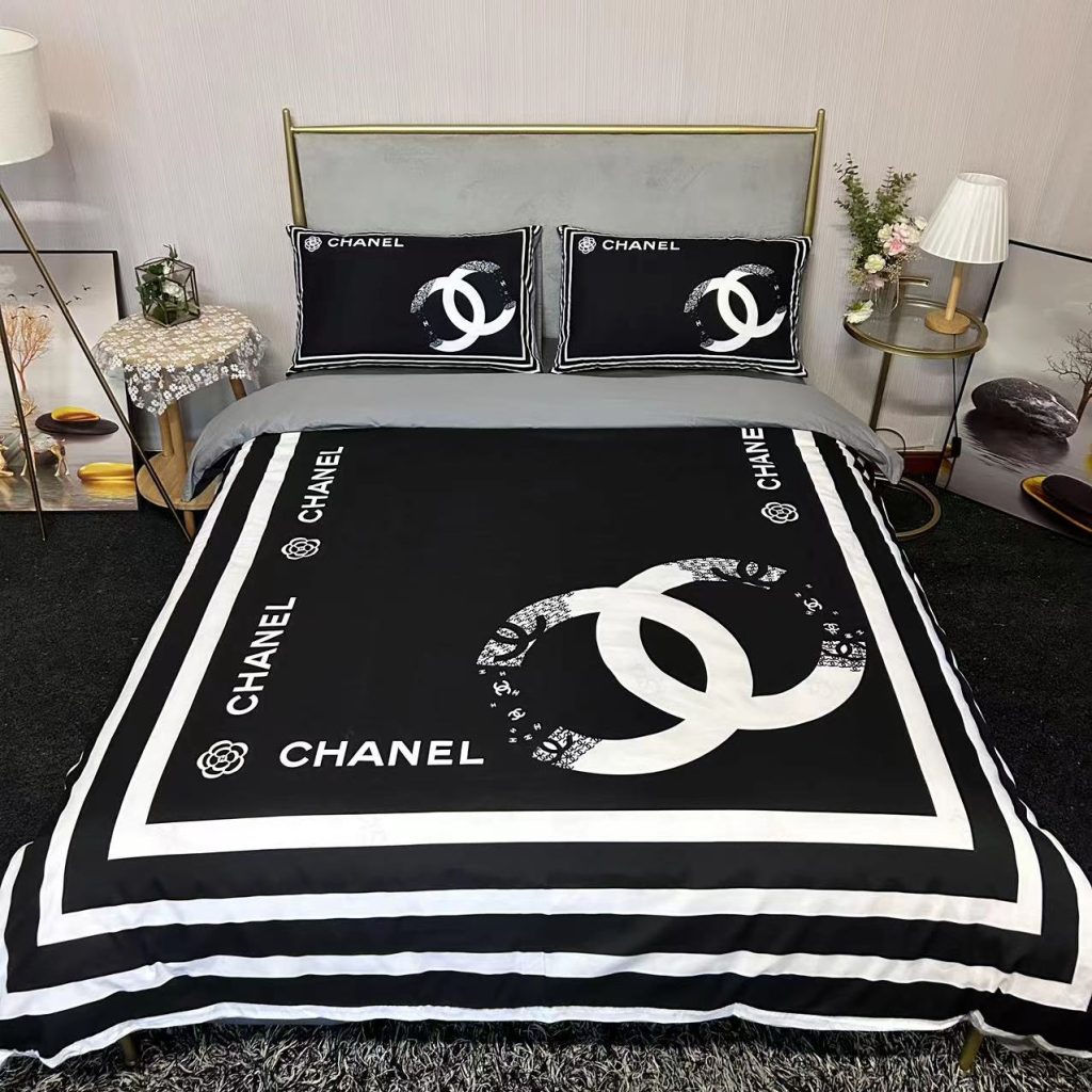 CHANEL　シャネル　掛け布団カバーセット4点　ダブルサイズ/キングサイズベッド　綿生地ベッドカバー　新居寝具用品　4種類 - 画像 3