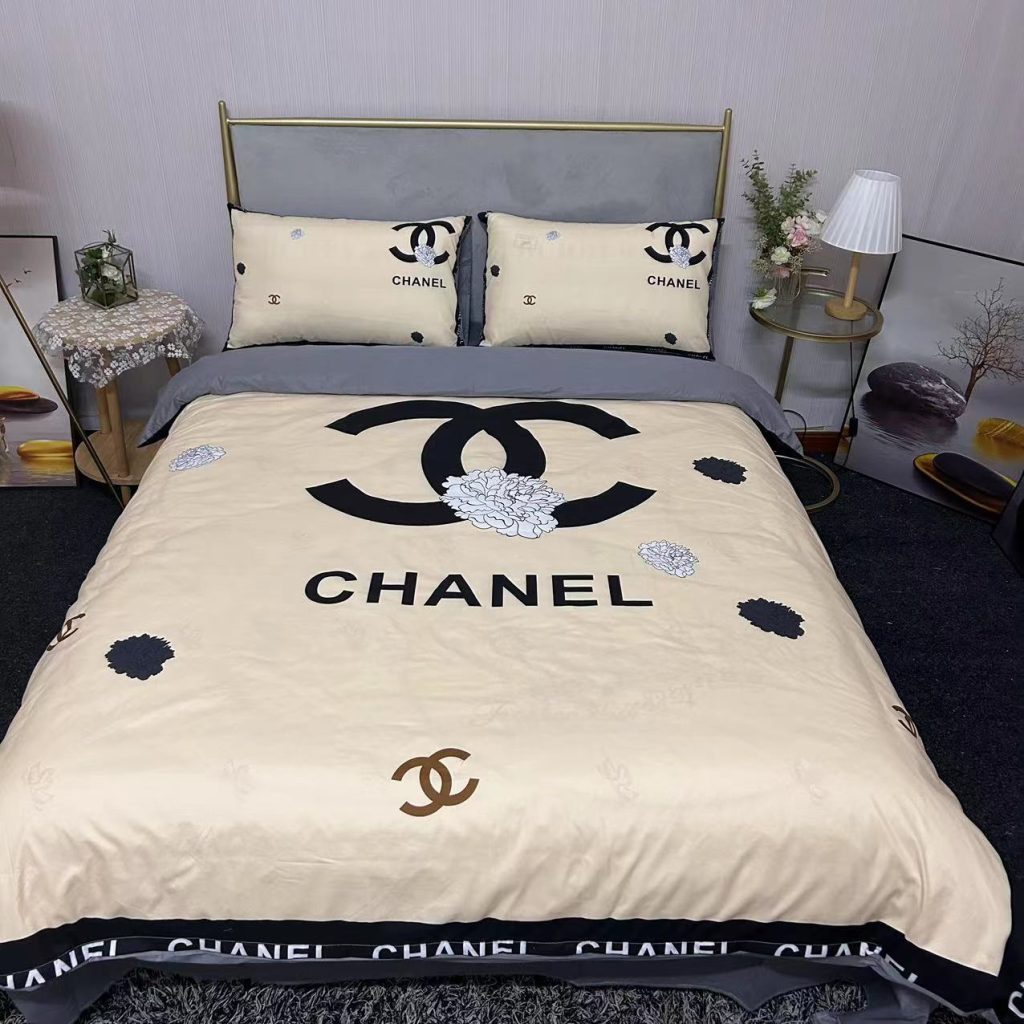 CHANEL　シャネル　掛け布団カバーセット4点　ダブルサイズ/キングサイズベッド　綿生地ベッドカバー　新居寝具用品　4種類 - 画像 4