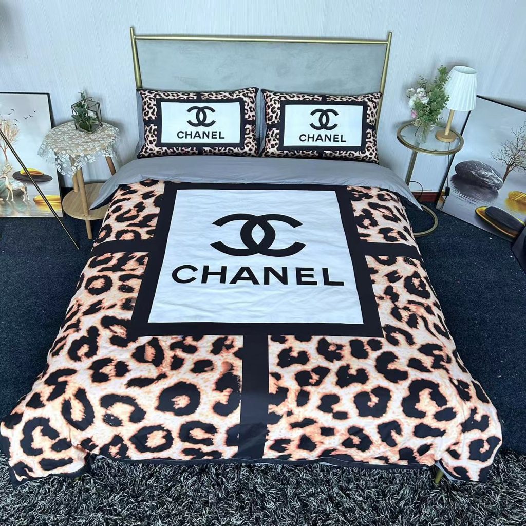 CHANEL　シャネル　掛け布団カバーセット4点　ダブルサイズ/キングサイズベッド　綿生地ベッドカバー　新居寝具用品　4種類 - 画像 2
