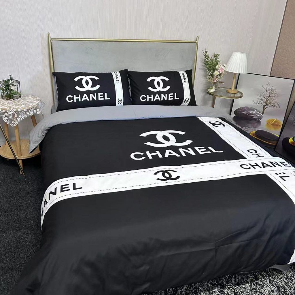 CHANEL　シャネル　掛け布団カバーセット4点　ダブルサイズ/キングサイズベッド　綿生地ベッドカバー　新居寝具用品　4種類 - 画像 6
