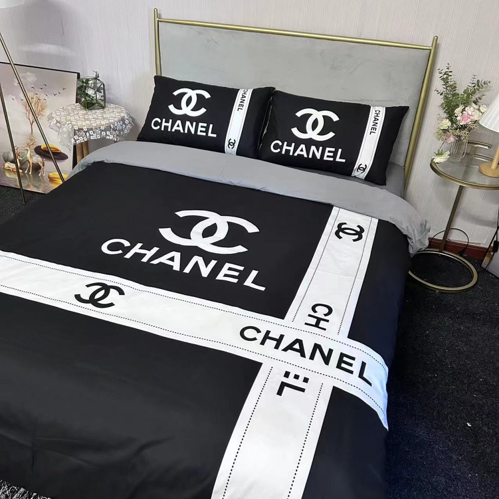 CHANEL　シャネル　掛け布団カバーセット4点　ダブルサイズ/キングサイズベッド　綿生地ベッドカバー　新居寝具用品　4種類 - 画像 7