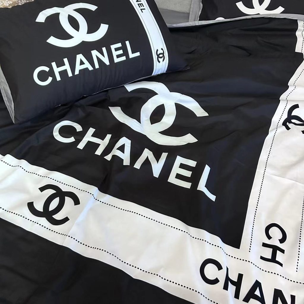 CHANEL　シャネル　掛け布団カバーセット4点　ダブルサイズ/キングサイズベッド　綿生地ベッドカバー　新居寝具用品　4種類 - 画像 8