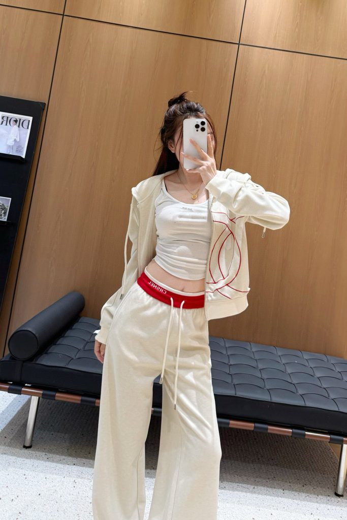 シャネル レディース セットアップ パーカー パンツ 2点セット ホワイト 3色選択可 - 画像 6