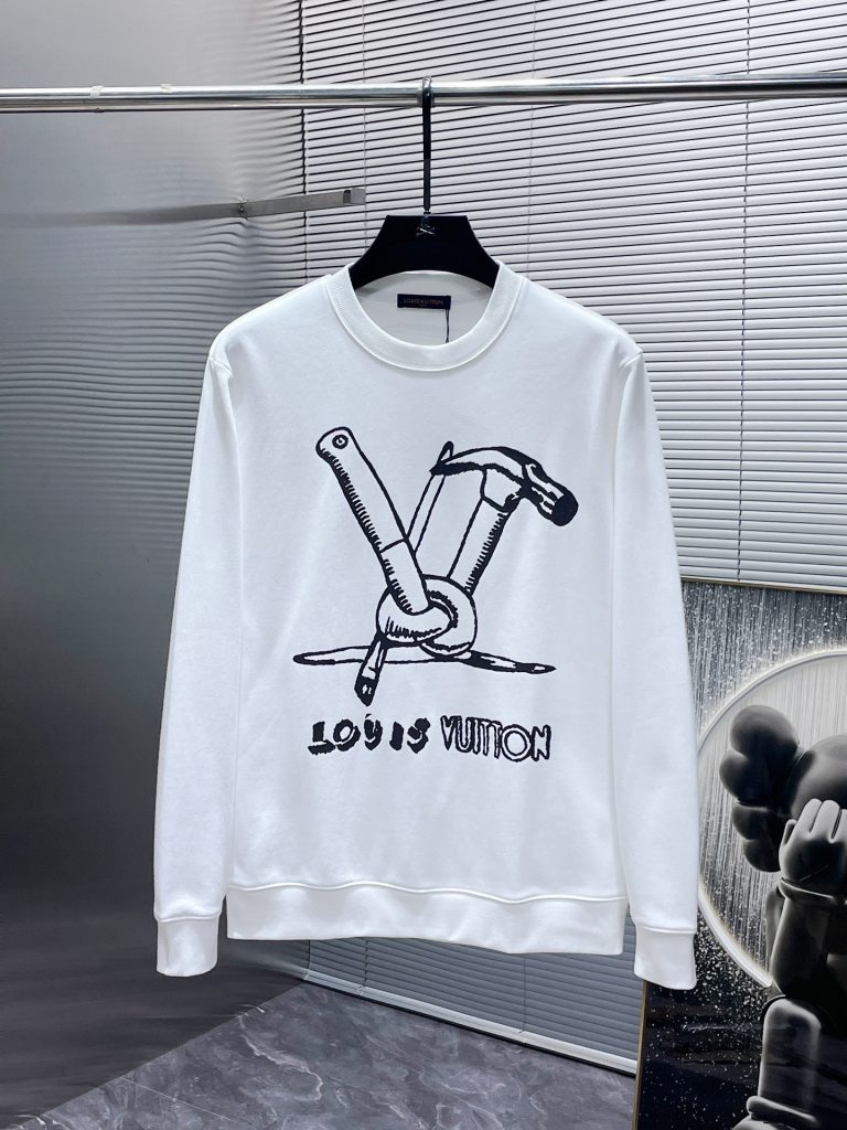 LOUIS VUITTONロイズルイヴィトン メンズスウェットシャツ 2色 ファッション デザイン ベースボール パーカー 40-60字 - 画像 2