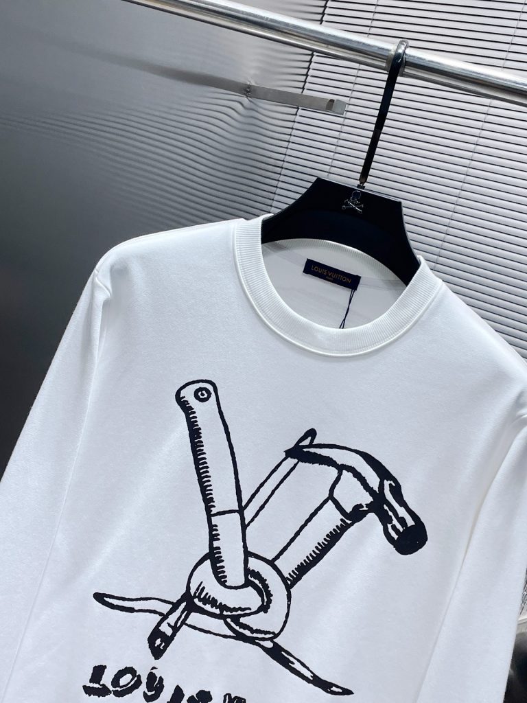 LOUIS VUITTONロイズルイヴィトン メンズスウェットシャツ 2色 ファッション デザイン ベースボール パーカー 40-60字 - 画像 6