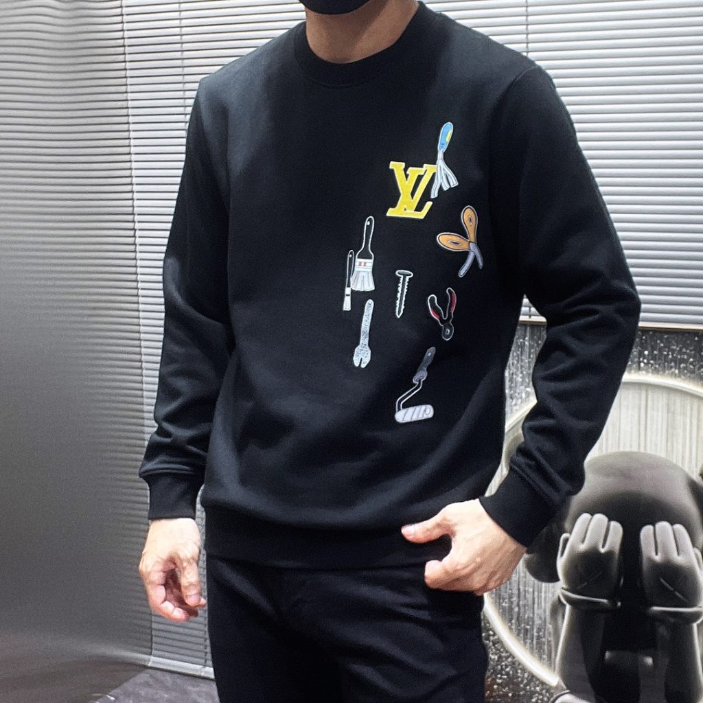 Louis Vuittonロエベ ロゴプリント 半袖 メンズ 半袖Tシャツ 2色入 - 画像 4