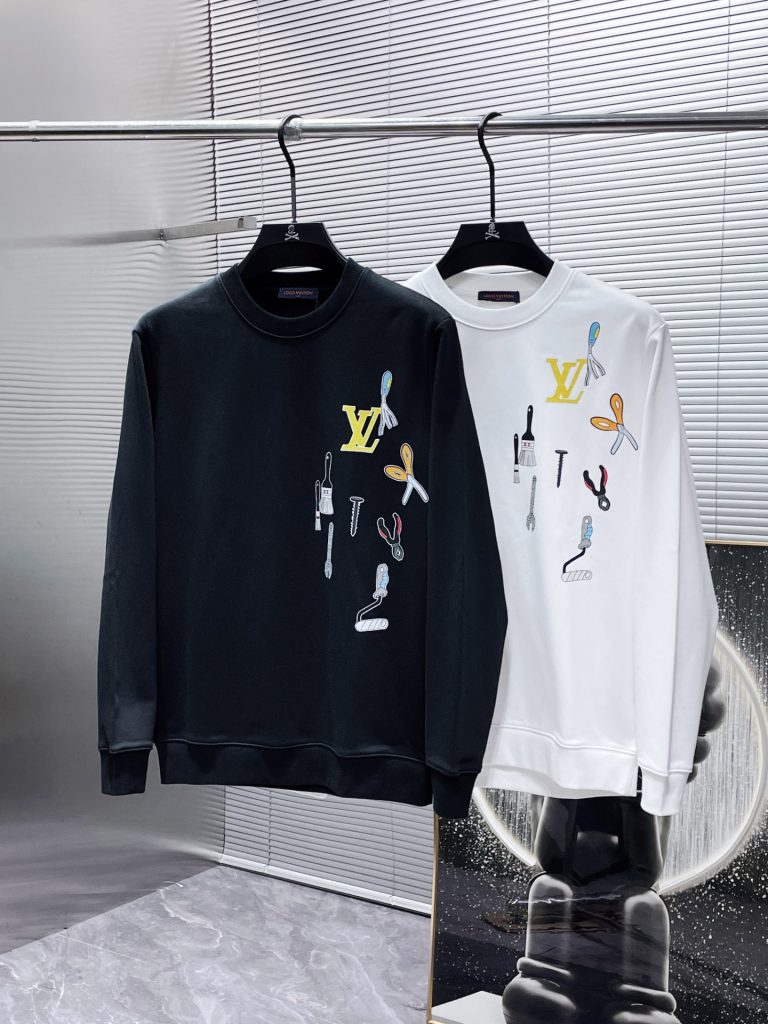 Louis Vuittonロエベ ロゴプリント 半袖 メンズ 半袖Tシャツ 2色入 - 画像 5