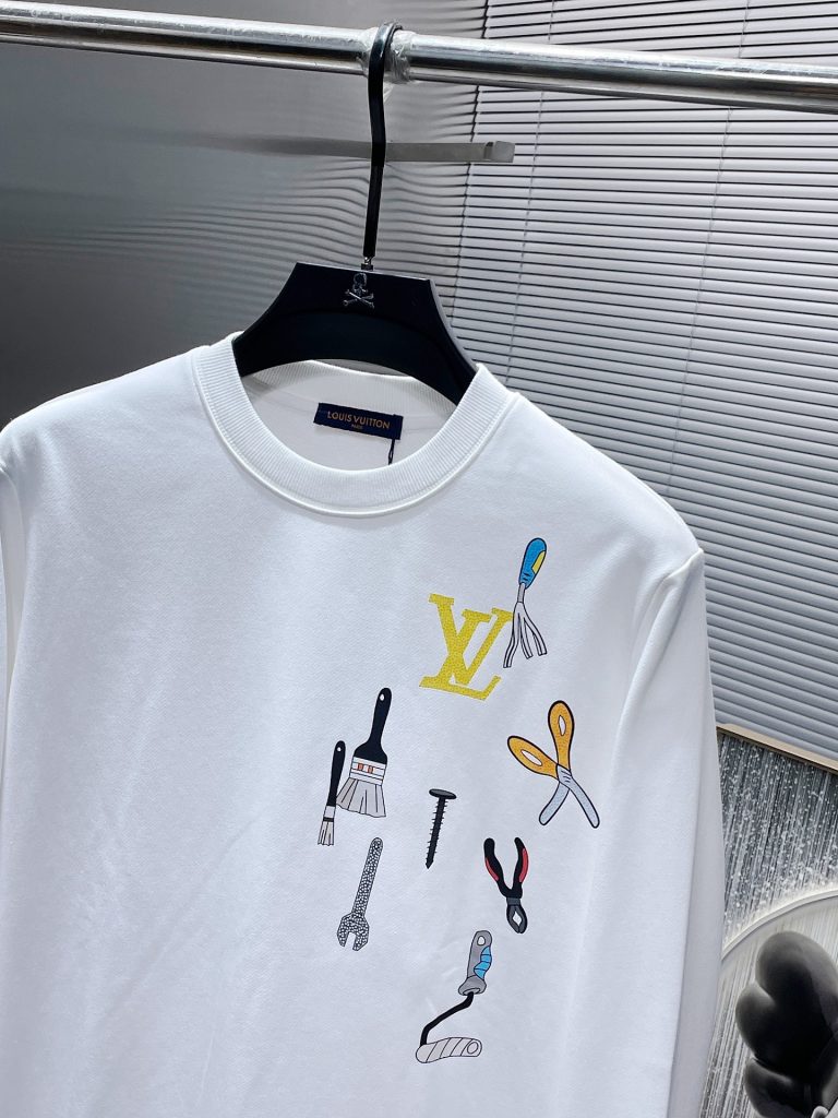Louis Vuittonロエベ ロゴプリント 半袖 メンズ 半袖Tシャツ 2色入 - 画像 6