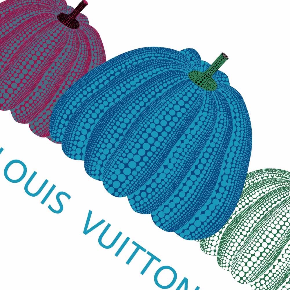 Louis Vuittonルイ・ヴィトン パンプキン刺繍 半袖スウェットシャツ 白 100%コットン - 画像 3