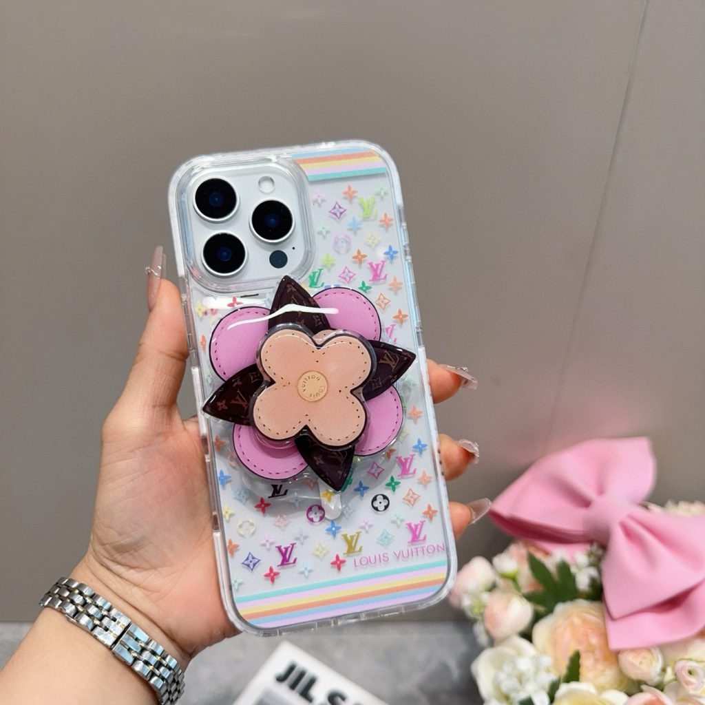 iPhoneケースルイヴィトン フラワー フェイス ナチュラル カラー 5色入 🌸 - 画像 2