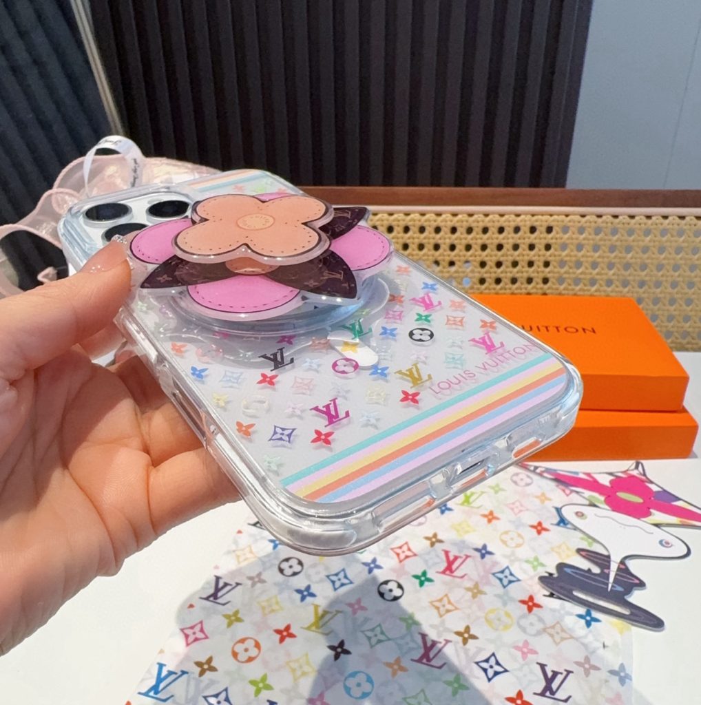 iPhoneケースルイヴィトン フラワー フェイス ナチュラル カラー 5色入 🌸 - 画像 4