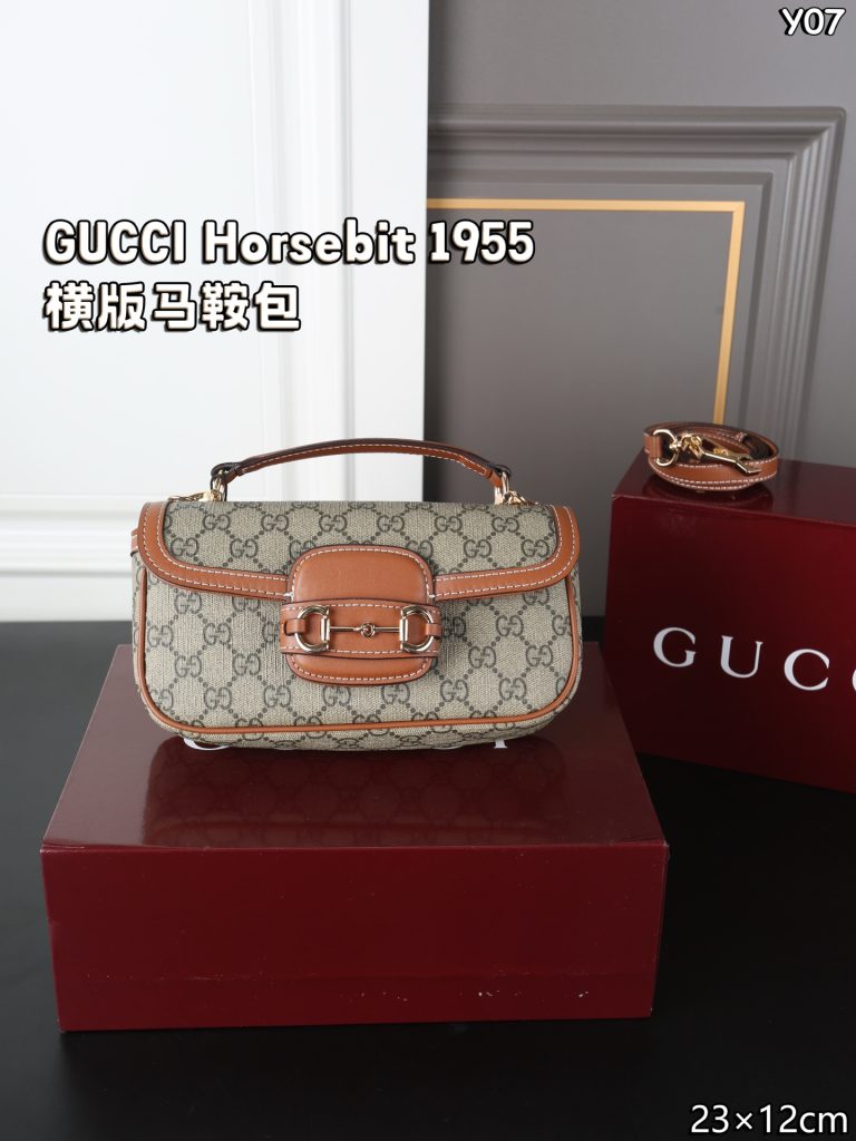 GUCCI Horsebit 1955 横版馬鞍包 2色入 🧳 - 画像 2