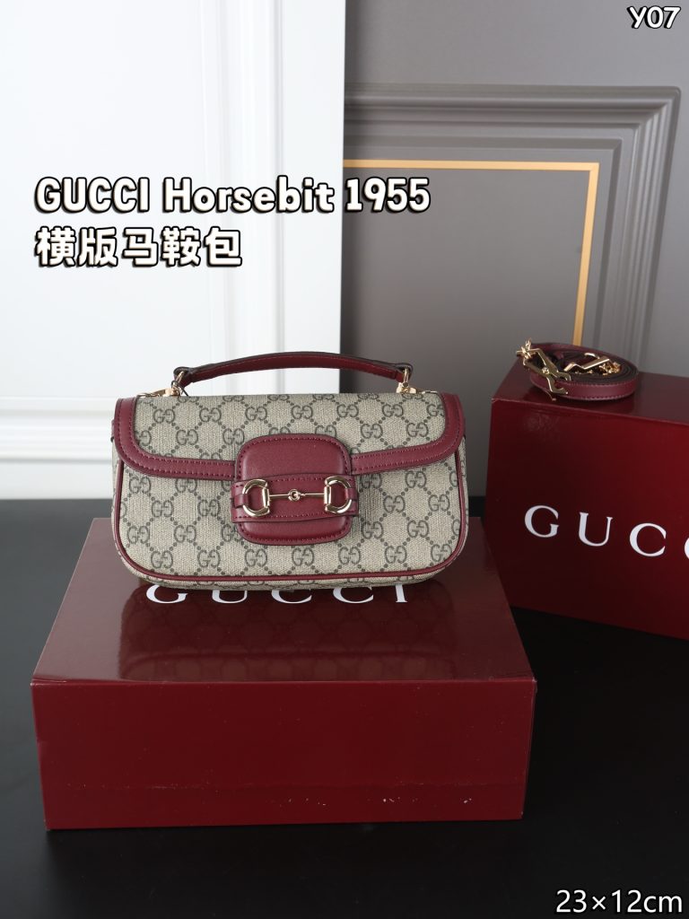 GUCCI Horsebit 1955 横版馬鞍包 2色入 🧳 - 画像 3
